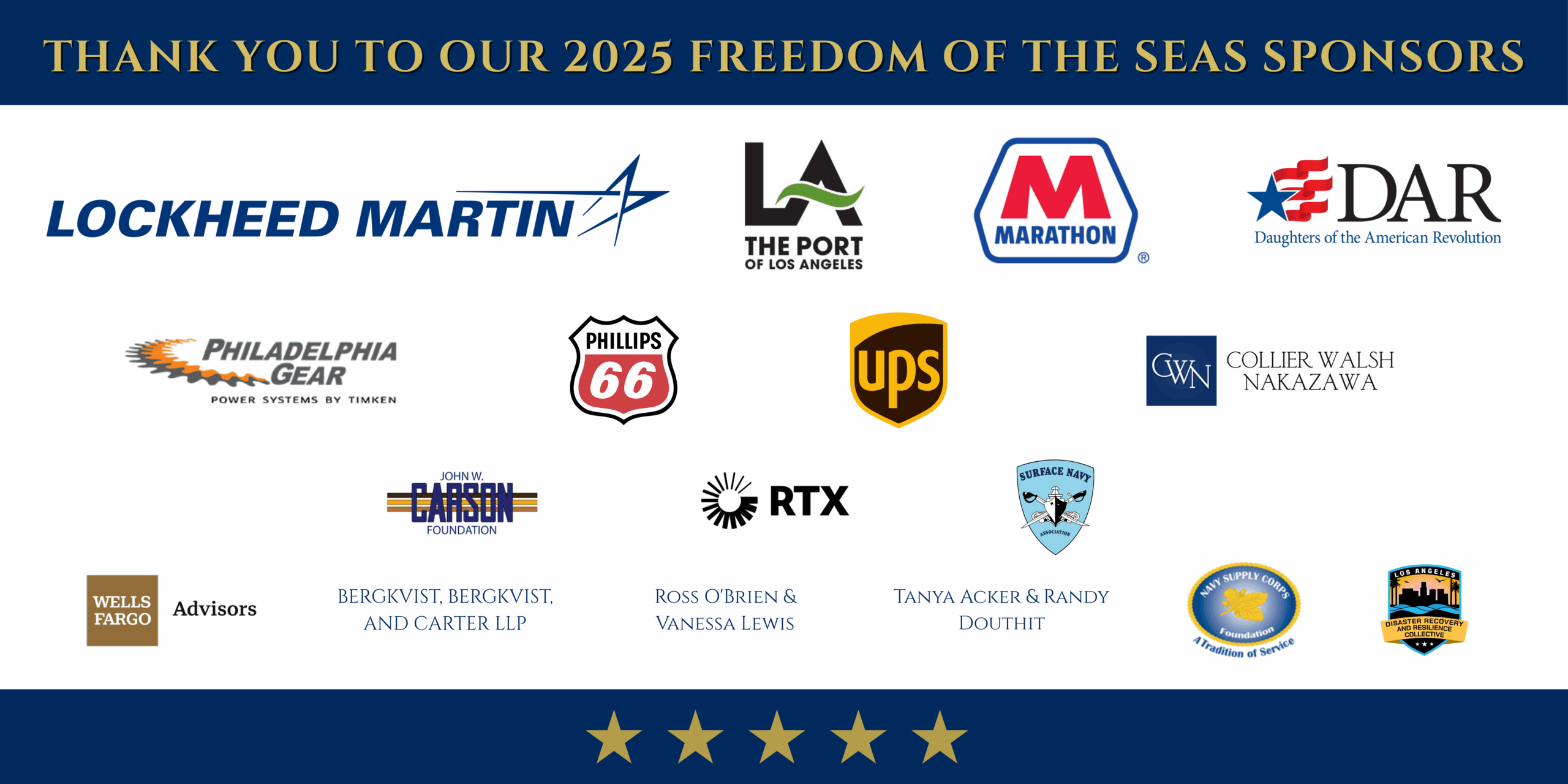 Thank you to our 2025 sponsors